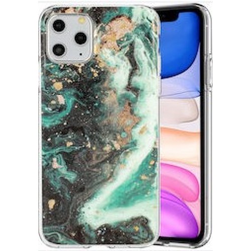 Oem Θήκη Σιλικόνης Marble Case Πρασινο Για Xiaomi Redmi 9C / 10A