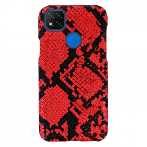 Vennus Wild Back Cover Δερματίνης Μαυρο / Κοκκινο (Redmi 9C / 10Α)