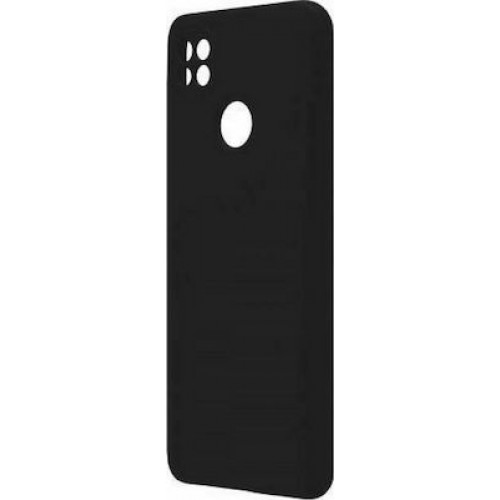 Liquid Back Cover Σιλικόνης Μαύρο (Redmi 9C / 10A)