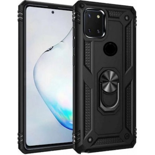 Hybrid Shockproof Armor Back Cover Πλαστικό Μαύρο (Redmi 9C / 10A)
