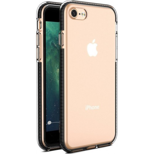Spring Back Cover Σιλικόνης Μαύρο (iPhone SE 2020/8/7)