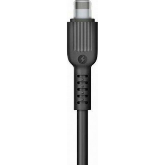 WK Regular USB to Lightning Cable Μαύρο 1m (WDC-077i)