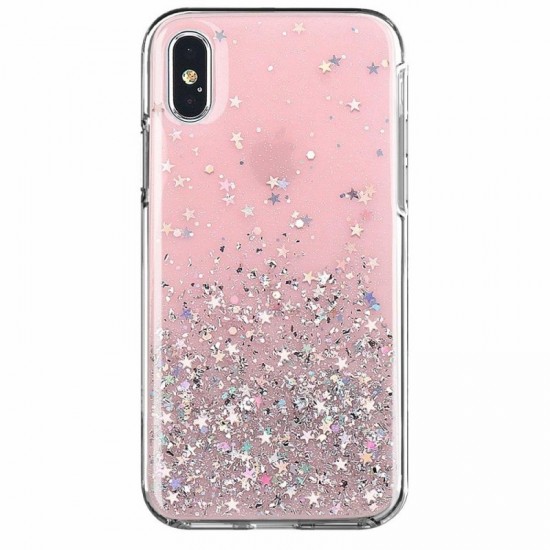 Wozinsky Star Glitter Shining Cover for iPhone XR pink