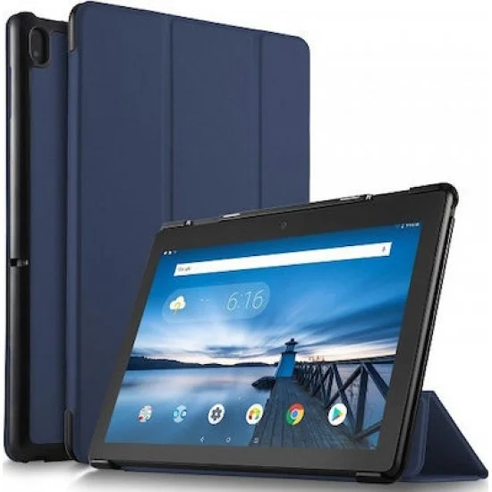 OEM Θήκη Βιβλίο - Σιλικόνη Flip Cover Για Lenovo Tab M10 HD - (X605 / X505) 10.1'' Μπλε σκούρα