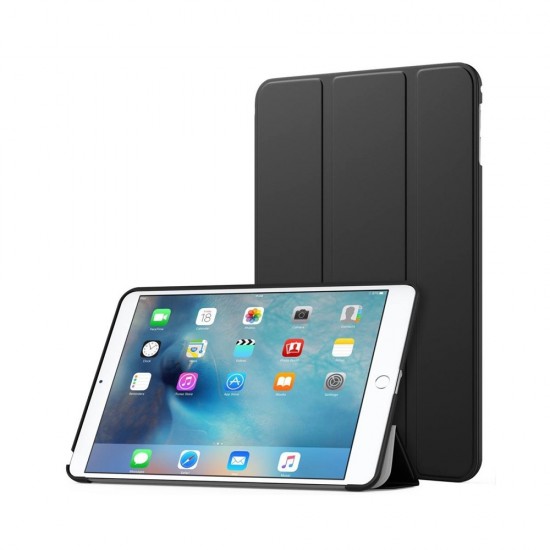 Trifold Θήκη Βιβλίο με Σιλικόνη Flip Cover Για Samsung Tablet A7 (2020) 10.4 μαύρη 