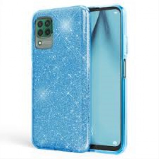 Glitter Case Shining Cover Για Samsung Galaxy A12 Μπλε