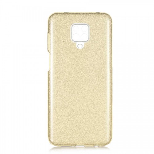 Oem Glitter Case Shining Cover Χρυσόσκονη Για Xiaomi Redmi Note 9 5G / Note 9T χρυσή