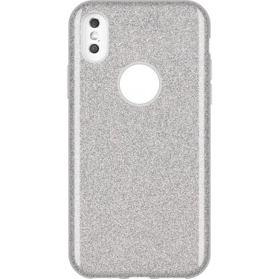 Glitter Case Shining Cover Χρυσόσκονη Για Huawei P30 Lite Ασημί