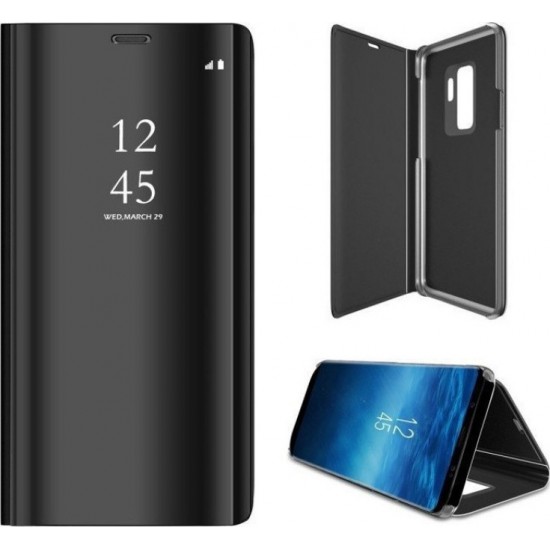 Oem Θήκη Clear View Cover Για Samsung Galaxy A42 5G Μαύρη