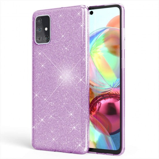 Glitter Case Shining Cover Για Samsung Galaxy A02S Μωβ