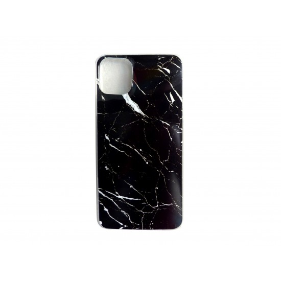 Wozinsky Marble Back Cover Σιλικόνης Μαύρο (iPhone 11 Pro Max)