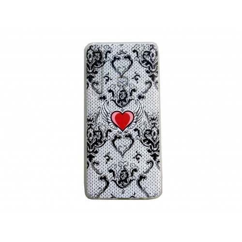 OEM ΘΗΚΗ ΣΙΛΙΚΟΝΗΣ ΜΕ ΣΧΕΔΙΟ ΓΙΑ SAMSUNG GALAXY A9 2018 / A9S FLYING HEART