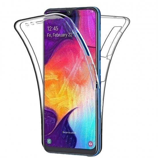Oem Θήκη 360° Για Samsung Galaxy A12 Full Cover Διάφανη