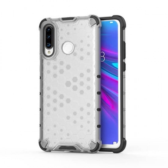 Honeycomb Θήκη Σιλικόνης armor Για Huawei P30 Lite Διάφανη