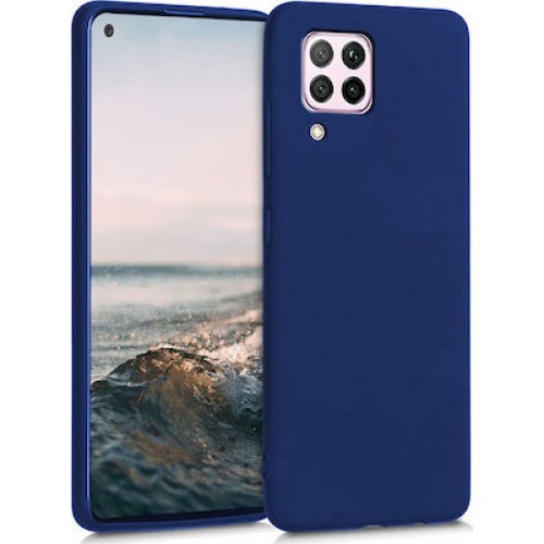 SOFT MATT CASE GEL TPU COVER 2.0MM ΓΙΑ HUAWEI P40 LITE ΣΚΟΥΡΟ ΜΠΛΕ BOX