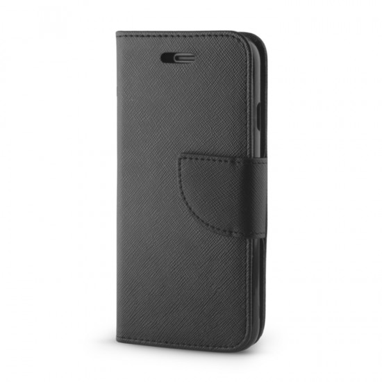 OEM FANCY BOOK CASE WITH SIDE CLOCK FOR HUAWEI P20 BLACK