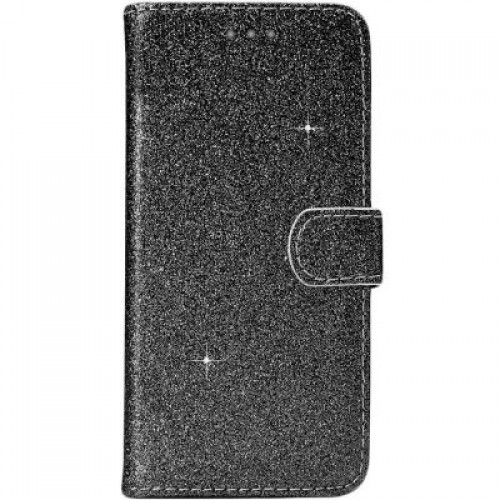 Θήκη Βιβλίο Χρυσόσκονη Για Huawei P30 Lite Μαύρο