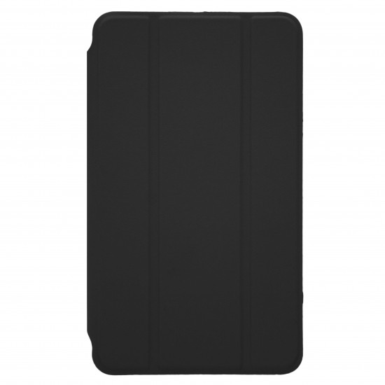 Trifold Θήκη Βιβλίο με Σιλικόνη Flip Cover Για Apple iPad 10.2'' 2019 Μαύρη