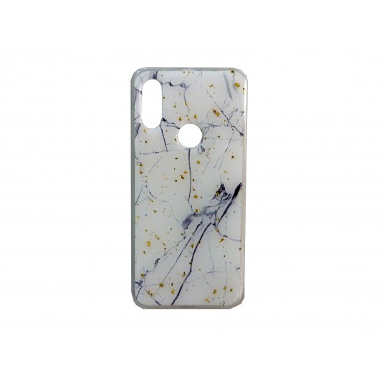 Oem Θήκη Σιλικόνης Marmur case Για Huawei P30 Lite Άσπρο