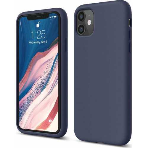 OEM ΘΗΚΗ ΣΙΛΙΚΟΝΗΣ ΓΙΑ APPLE IPHONE 11 PRO ΣΚΟΥΡΟ ΜΠΛΕ MAT