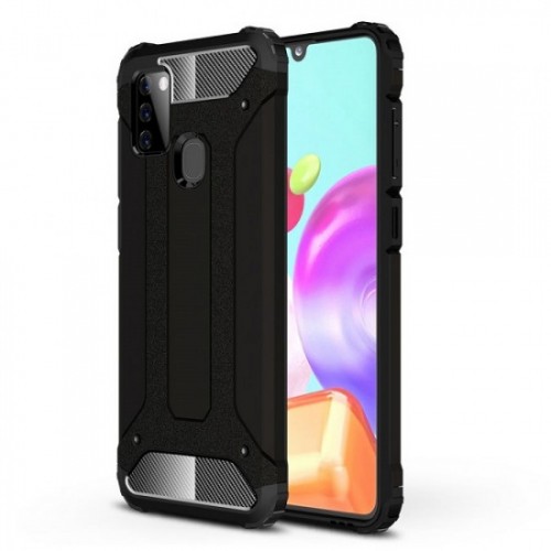 FORCELL CASE ARMOR BACK COVER FOR SAMSUNG GALAXY A21S BLACK