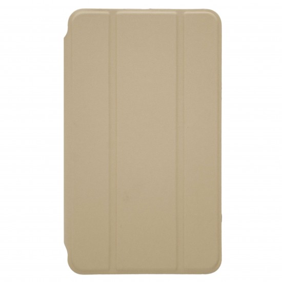 Trifold Θήκη Βιβλίο με Σιλικόνη Flip Cover Για Apple iPad 10.2'' 2019 Χρυσή
