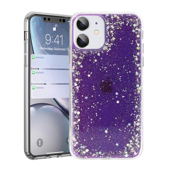 Oem Liquid Glitter Θήκ Για Samsung Galaxy A32 5g / A13 5g Μωβ