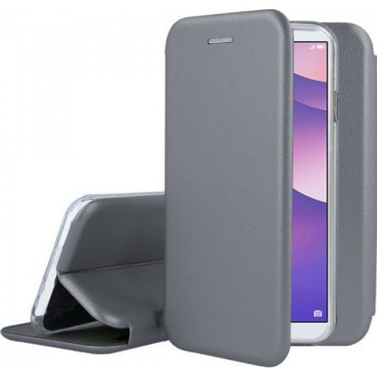 Oem Θήκη Βιβλίο Smart Magnet Elegance Για Samsung Galaxy A02s Γκρι