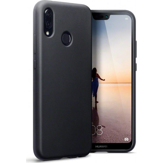 OEM Θήκη Σιλικόνης Για Huawei Honor 10 Lite / P Smart 2019 Μαύρη Matt