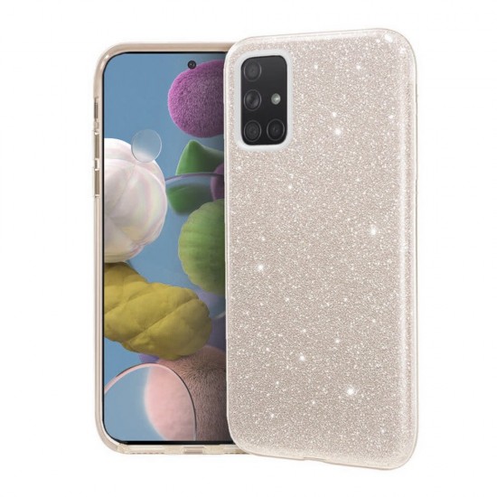 Glitter Case Shining Cover Για Samsung Galaxy A02S Χρυσή