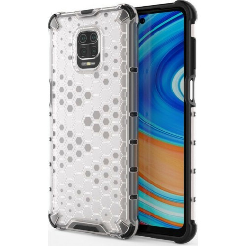 HONEYCOMB ΘΗΚΗ ΣΙΛΙΚΟΝΗΣ ARMOR ΓΙΑ XIAOMI REDMI NOTE 9 PRO / REDMI NOTE 9S ΔΙΑΦΑΝΗ