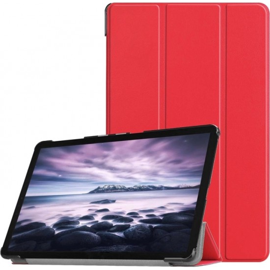 OEM Θήκη Βιβλίο - Σιλικόνη Flip Cover Για Huawei MediaPad T5 10.1'' Κόκκινη