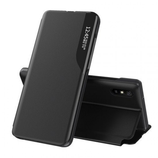 Oem Θήκη Βιβλίο Eco Leather View Case elegant Για Xiaomi Poco X3 NFC Μαύρο