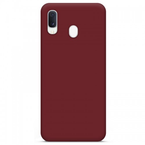 OEM Θήκη Σιλικόνης Matt Για Samsung Galaxy A20E Μπορντό