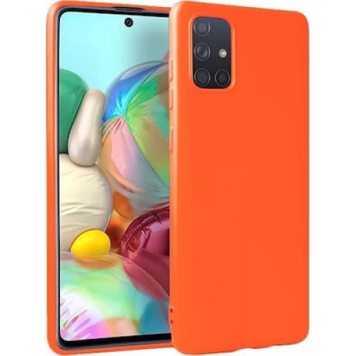 OEM ΘΗΚΗ ΣΙΛΙΚΟΝΗΣ MATT ΓΙΑ SAMSUNG GALAXY A71 ΠΟΡΤΟΚΑΛΙ
