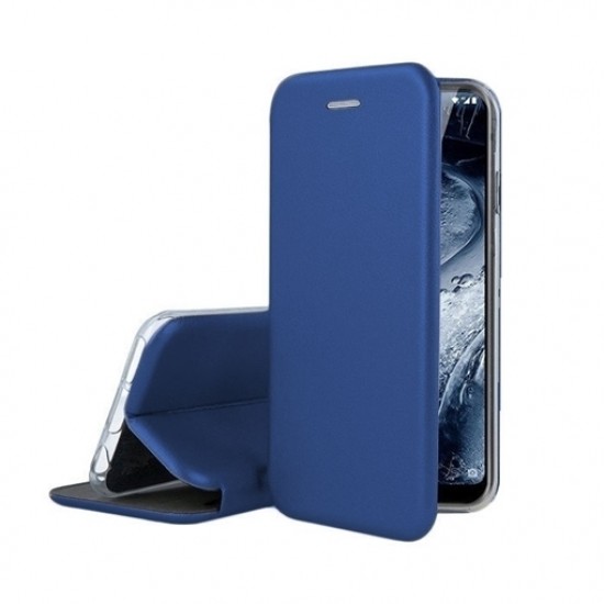 Oem Θήκη Βιβλίο Smart Magnet Elegance Για Samsung Galaxy S21 Ultra 5G Μπλε