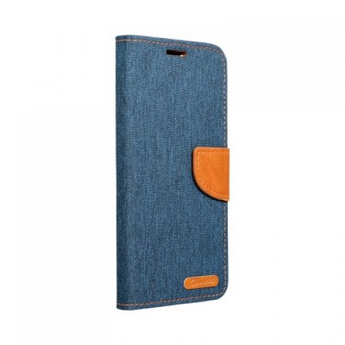 OEM Θήκη Βιβλίο Canvas Για Samsung Galaxy A32 5G / A13 5G Ναυτικό Μπλε Καφέ