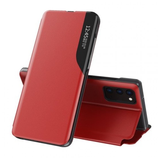 Oem Θήκη Βιβλίο Eco Leather View Case elegant Για Xiaomi Poco M3 / Redmi 9T Κόκκινη