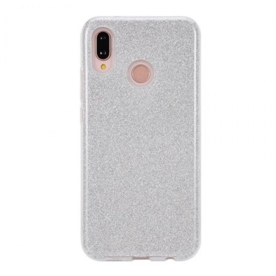 Glitter Case Shining Cover Για Huawei P Smart 2019 Ασημι