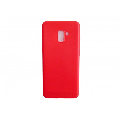 OEM ΘΗΚΗ ΣΙΛΙΚΟΝΗΣ ΓΙΑ SAMSUNG GALAXY J6 PLUS 2018 ΚΟΚΚΙΝΟ MATT