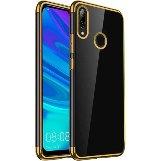 Θήκη TPU διάφανη New Electro για Huawei P Smart 2019 Χρυσό