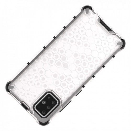 OEM ΘΗΚΗ HONEYCOMB CASE ARMOR COVER WITH TPU BUMPER ΓΙΑ SAMSUNG GALAXY S20 ΔΙΑΦΑΝΟ