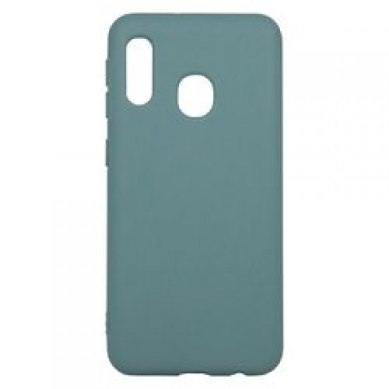 Soft Matt Case Gel TPU Cover 2.0mm Για Samsung Galaxy A10E / A20E Μπλε-Γκρι BOX