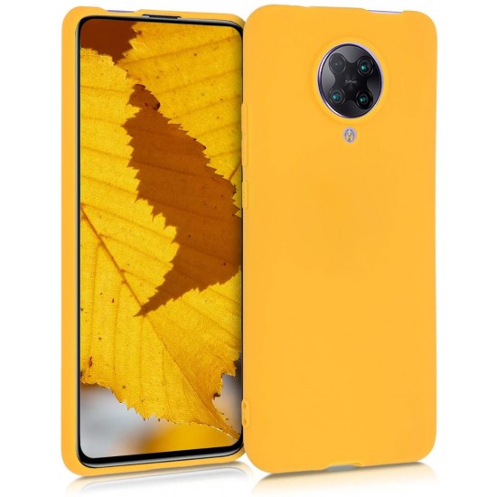 Oem Θήκη Σιλικόνης Matt Για Xiaomi Poco X3 NFC Κίτρινο
