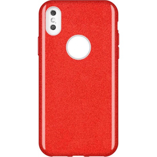Glitter Case Shining Cover Για Huawei P30 Lite κόκκινο
