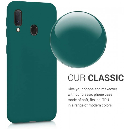 OEM Θήκη Σιλικόνης Matt Για Huawei P30 Lite Πράσινο Σκούρο