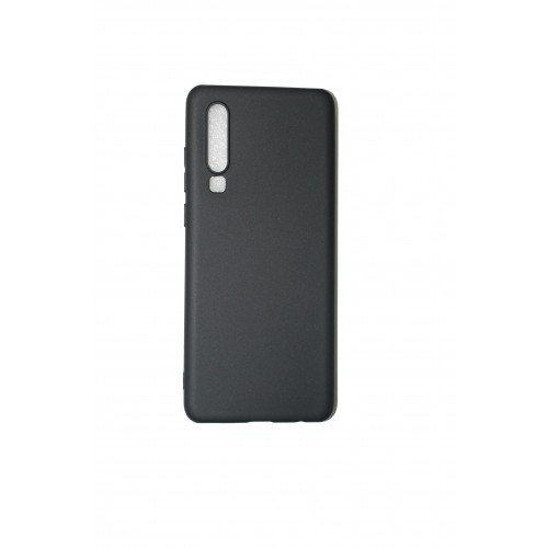 OEM ΘΗΚΗ ΣΙΛΙΚΟΝΗΣ HUAWEI P30 MATT ΜΑΥΡΟ