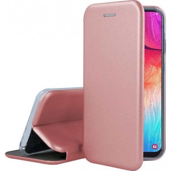 Oem Θήκη Βιβλίο Smart Magnet Elegance Για Xiaomi Mi 10T / 10T Pro Ροζ-Χρυσό