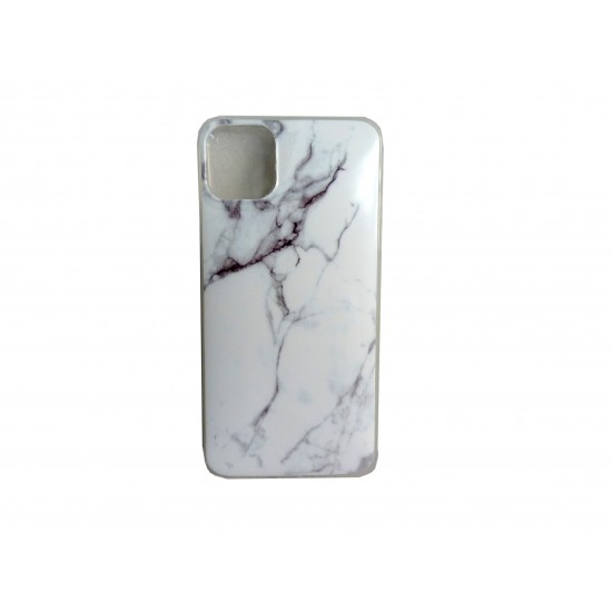 Wozinsky Marble Back Cover Σιλικόνης Λευκό (iPhone 11 Pro Max)