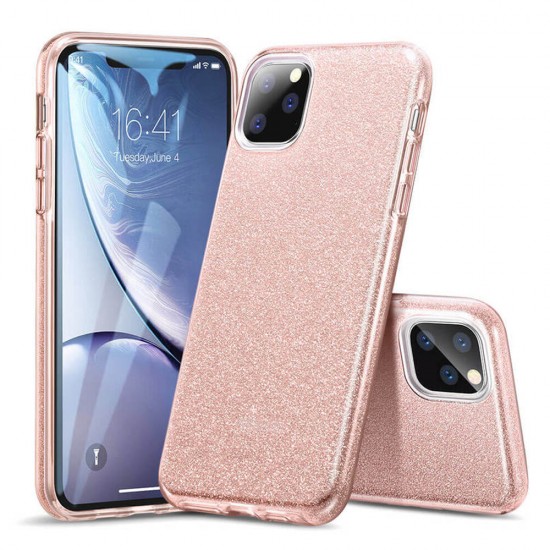 Oem Glitter Θήκη Shining Cover Για Huawei Y5P Ροζ